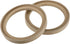 uxcell 4 Pcs Universal 6.5 Inch Speaker Subwoofer Mounting Spacer Rings, Solid Wood Beige