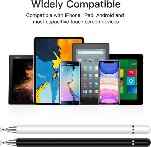 Stylus Pens for Touchscreen, 2 Pack High Sensitivity & Precision Magnetic Disc Stylus Pen for