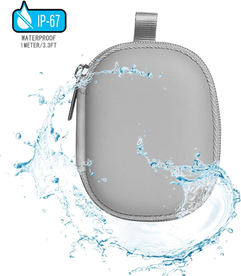 Earbud Case for AirPods, Hard Organizer for Earbuds and SD Memory Card, Grey