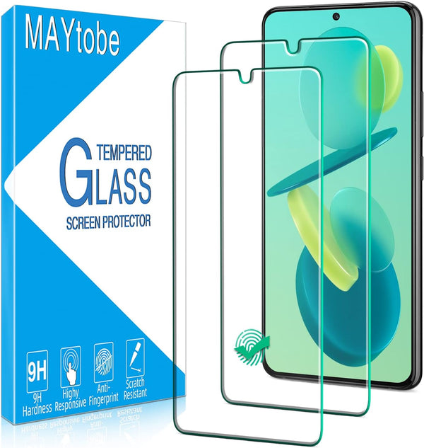 MAYtobe (2 Pack) Tempered Glass for Samsung Galaxy S22 5G - Anti Fingerprint, Anti-scratch, Easy to Install