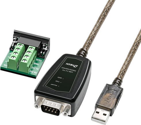 DTECH USB to Serial Adapter RS422 RS485 R232 to USB Cable (3 in
