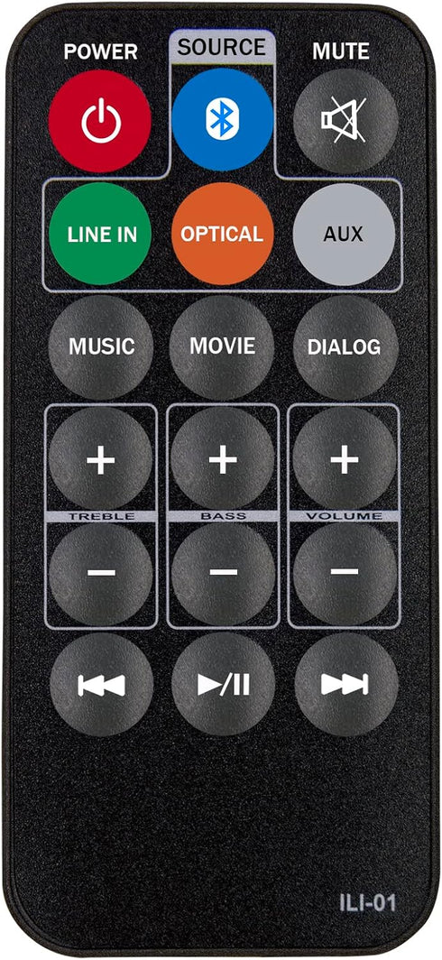 Replacement Remote Control for iLive ITB105B IT1B74B ITB396B ITB283B ITB183B Bluetooth Soundbar Audio System