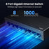 UGREEN 8 Ethernet Switch, Port Gigabit Ethernet Splitter, Plug & Play, Wall Mount & Desktop Network Switch Hub