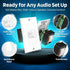 TNP Wall Mount Plate Volume Control Knob - 100W Flush in Wall Volume Control for Speakers, Audio Compatibility
