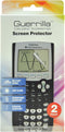 Guerrilla TI84SP Military Grade Screen Protector, 2-Pack for Texas Instruments TI 84 Plus Graphing Calculator