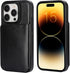 KIHUWEY iPhone 15 Pro Wallet Case with Credit Card Holder, Premium Leather Kickstand Flip Cover (Black)