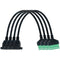 Teansic 4PCS 1ft RJ45 Female Plug to 8 Pin Screw Terminal Connector,RJ45 8P8C