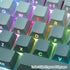 JOMKIZ PBT Keycaps Set, 135 Keys Double Shot Side Engraved Transparent Cherry Profile Backlit Keycaps