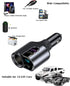 LIHAN Cigarette Lighter USB C Charger, 12V/24V Outlet Splitter with 3 USB Ports, LED Voltage, Compatible for iPhone