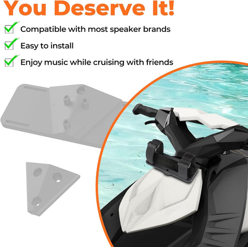 Universal Speaker Mount for Sea-Doo Spark TRIXX, Cruise Speaker Bracket for Sea-Doo Spark 2 Up