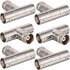 Warmstor 6-Pack Female to Female BNC Adapter Splitter - 3-Way Connector for Antenna,