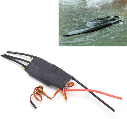 Naroote 80A Brushless Esc, Brushless Motor Controller, ESC Brushless Water Cooled ESC for RC Boat Accessories