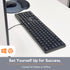 X9 USB Keyboard and Mouse Combo, Ergonomic Full-Sized Wired Keyboard and Mouse with Wire for Desktop & Laptop