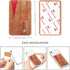 Dual Pockets Phone Wallet Stick On with Snap Closure, Adhesive Phone Card Holder for iPhone and Most Smartphones -