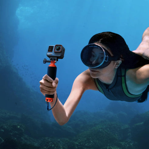 Insta360 2, 3, 3S, X2, X3, X4, X5 Floating Hand Grip, Buoyant Mount with Non-Slip Handle, Compatible Ace, Ace Pro, Ace