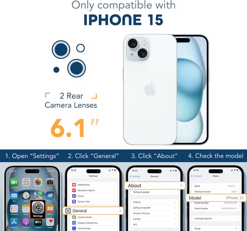 TIESZEN 15 6.1", for iPhone Case, Compatible with MagSafe, Built-in Privacy Screen Protector and Camera Protection