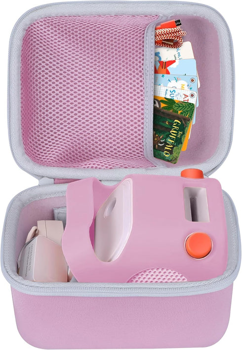 Hard Case Compatible with Yoto Player Kids Bluetooth Speaker, Kids Audio Music Player, Audiobook Cards Radio (Pink +