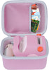Hard Case Compatible with Yoto Player Kids Bluetooth Speaker, Kids Audio Music Player, Audiobook Cards Radio (Pink +