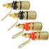 CESS Amplifier Terminal Connector Binding Post Banana Plug Jack Socket, 4 Pack