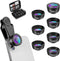 Criacr Phone Camera Lens, 210 Fisheye 120 Wide Angle 25X Macro 2X Telephoto