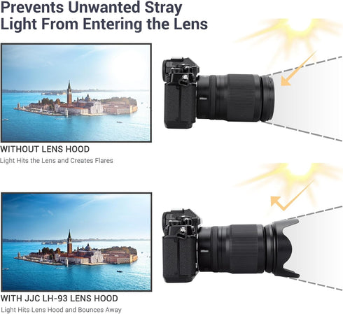 Lens Hood for Nikon Nikkor Z 24-200mm F4-6.3 VR, Reversible Shade Replace Nikon HB-93, Compatible with 67mm