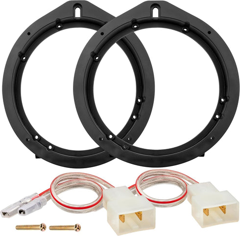NuIth Car 6.5 Inch Speaker Adapter Bracket with Wiring Harness Kit for 2006-2013 Honda Civic/Accord/CR-V