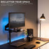 VIVO 13 inch Over Under VESA Monitor Shelf Mount, Fits VESA 75mm, 100mm, 200mm, Holds Media Devices, Speakers, and