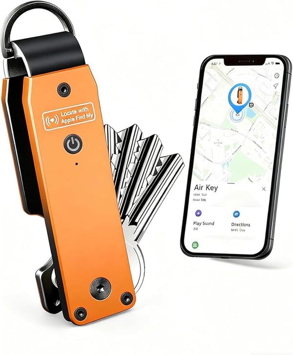 Richboyz Air Keychain for Outdoor Enthusiasts: Lightweight Aluminum GPS Tracker Key Holder for