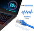 6 100 10Gbps 100FT CAT Shielded Ethernet Cable FT, Indoor High-Speed (SFTP) Snagless Shielded Ethernet Cable