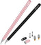 Stylus for iPad (2 Pcs) - Magnetic Disc Universal Stylus for All Capacitive Touch Screens - Black/Rose Gold