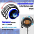 Earbuds Set with Case for Kids, Wired Over-Ear 3.5mm Headphones for Phone and PC, Comfortable Earphones with Hook