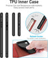 OCASE Phone X Wallet Case - Red, Leather Flip Wallet Cover with Card Slot, Kickstand, Wireless Charging, Phone 10 Case