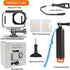 BO&DQQ 6 196FT/60M Underwater Waterproof Case Compatible with DJI Osmo Action Camera, Dive Diving Housing Cover Shell