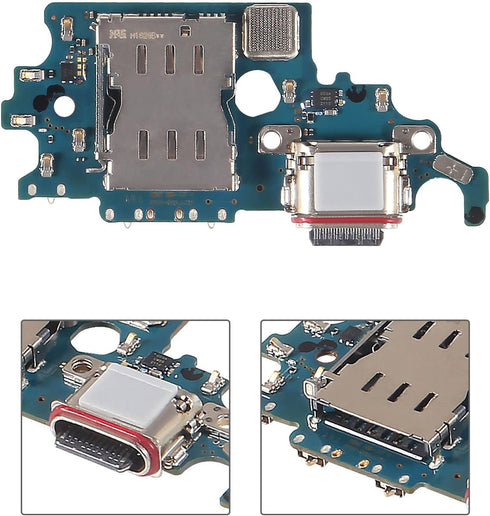 USB Charger Port Dock Flex Cable Replacement for Samsung Galaxy S21 5G G991U, Tools Included