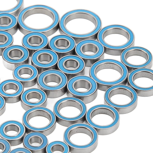 Phefop 55PCS 1/10 RC Car Bearings, Steel Sealed RC Ball Bearings Kit Remote Control Replace Parts for Remote Control