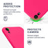 kwmobile Case Compatible with Apple iPhone XR, Slim Protective TPU Silicone Phone Cover - Neon Pink