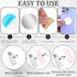 LXUEJIE 14Pcs Metal Plate for Phone Magnet, Round Plates for Magnetic Mount, Round Phone Metal Plate for Magnetic Car