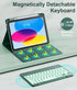 Hamile Keyboard Case for iPad 10th Generation 10.9 Inch - 7 Colors Backlit Wireless Detachable Folio Keyboard Cover