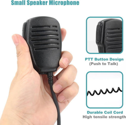 Replace VX-261 VX-231 Compact Shoulder Speaker Microphone for Motorola Walkie Talkie with 3.5mm Audio Jack