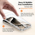 4-Pack 15 [9H [99.99% 6.1 inch UNBREAKcable Screen Protector for iPhone Pro, Double Shatterproof Tempered Glass [Easy