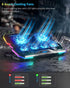 KeiBn Upgrade Laptop Cooling Pad A13, RGB Lights, 6 Fans for 15.6 Inch Laptops, 10 Modes
