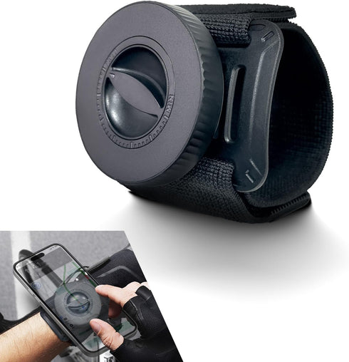 Titgoes Magnetic Wristband Phone Holder for Running, Adjustable Sports Armband Cell Phone Holder,