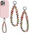KuuGuu 2 PCS Crystal Beaded Phone Wrist Strap Sparkling Phone Charm Chain Cellphone