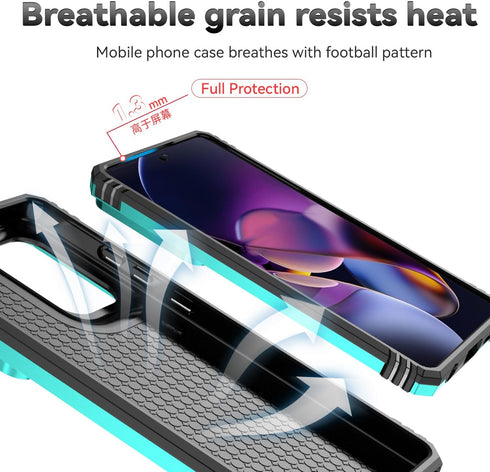 for Motorola Moto G Stylus 5G 2024 Case with Camera Lens Cover, HD Screen Protector, Dual Layer Military-Grade