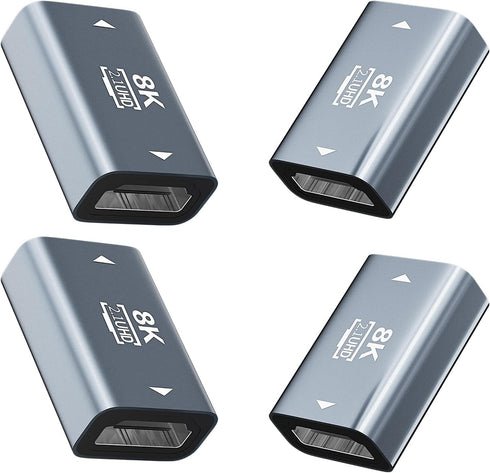 BMKZAYR 8K HDMI to HDMI Coupler 4 Pack, 8K@60Hz Female to Female Extension