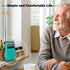 Goodes Portable Radio AM FM, Transistor Radio with Loud Speaker, 2AA Battery Operated, Green Color