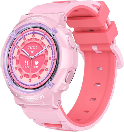 Smart Watch for Kids, Heart Rate Monitor, Sleep Monitor, Waterproof Pedometer, 25+ Sports Modes, Alarm, Remote Camera