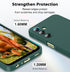 LeYi Shockproof Protective Anti-Scratch Phone Case for Galaxy A25 with 2 PCS Screen Protector (Green)