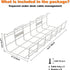 Under Desk Cable Tray - 2 Pack Cable Raceway for Wire Management, Metal Wire Organizer for Office, White