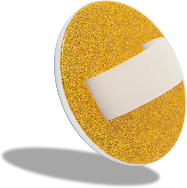 Sonix Magnetic Phone Grip, Glitter - Gold | Removable Silicone Ring Loop Holder Compatible with MagSafe
